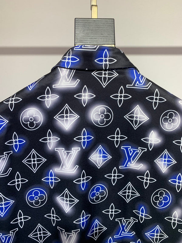 Front view of Louis Vuitton cotton t-shirt with signature branding