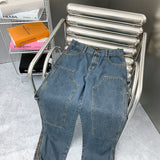 Back view of Louis Vuitton luxury clothing with tailored silhouette