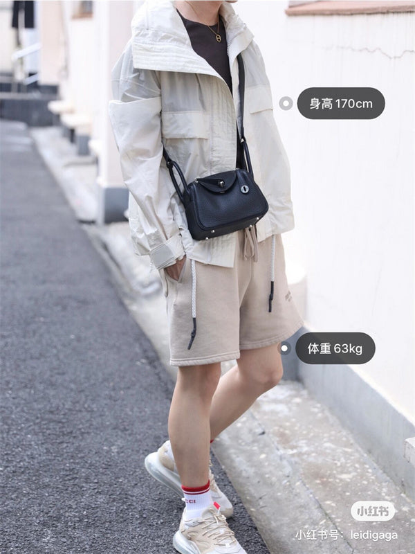 Polished bag shown from front angle