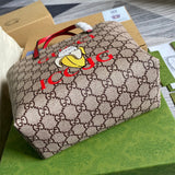 Back view of structured classic women's handbag – women's luxury accessory