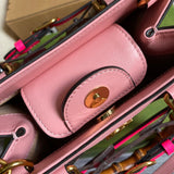 Front view of premium classic women's handbag – women's statement bag