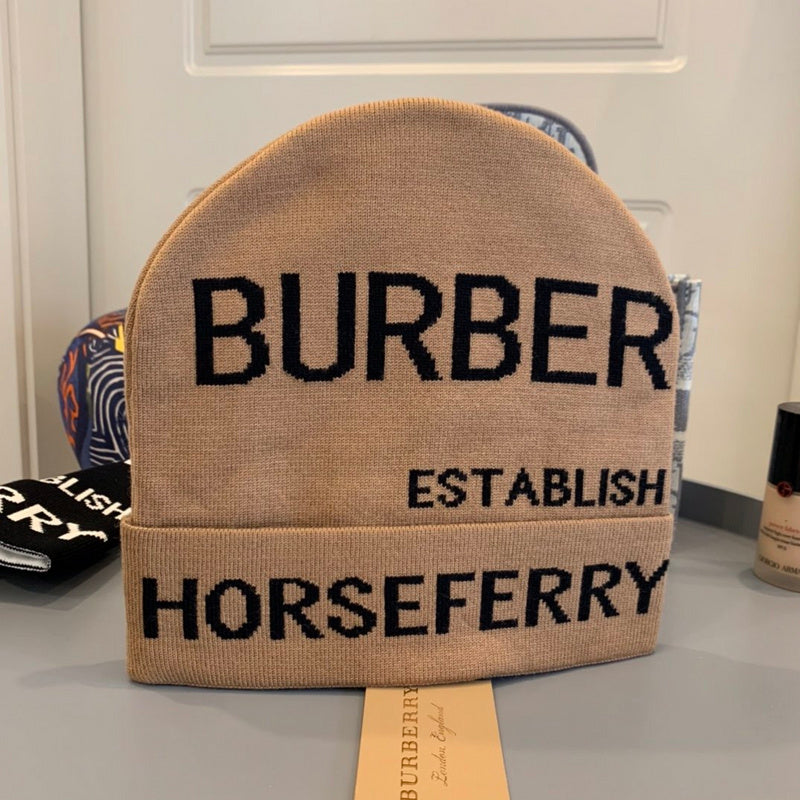 Angled view of Burberry unisex cap