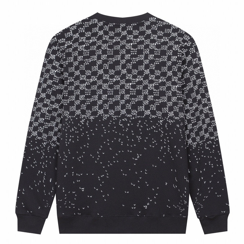 Side profile of Louis Vuitton luxury clothing with runway-inspired design