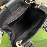 Front view of refined classic women's handbag – women's statement bag