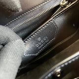 Side view of effortless structured handbag