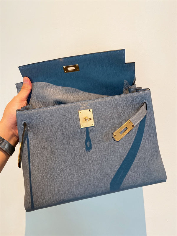  Polished structured bag front view 7