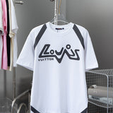 Back view of Louis Vuitton cotton t-shirt with signature branding