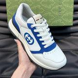 Gucci Streetwear sneakers in two-tone breathable knit upper front view