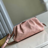 Front view of modern structured women's handbag – women's luxury handbag