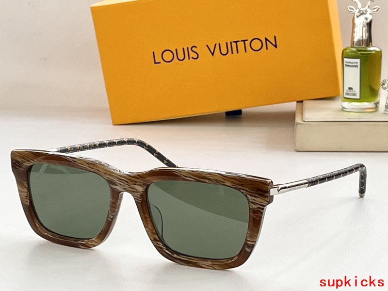 Lifestyle view of Louis Vuitton unisex sunglasses