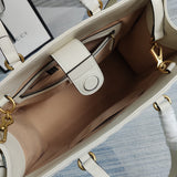 Close-up detail of chic sleek women's handbag – women's statement bag