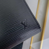 Back view of sleek structured women's handbag – women's premium purse