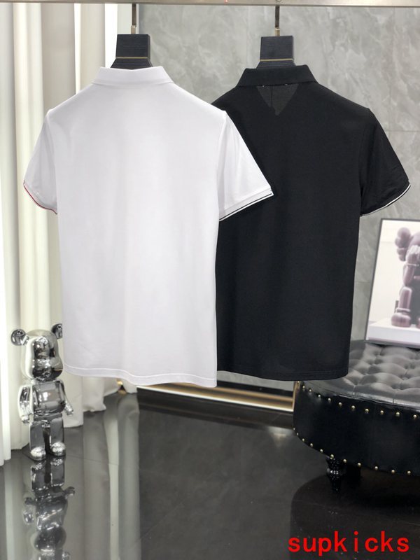 Close-up detail shot of Moncler luxury clothing with tailored silhouette