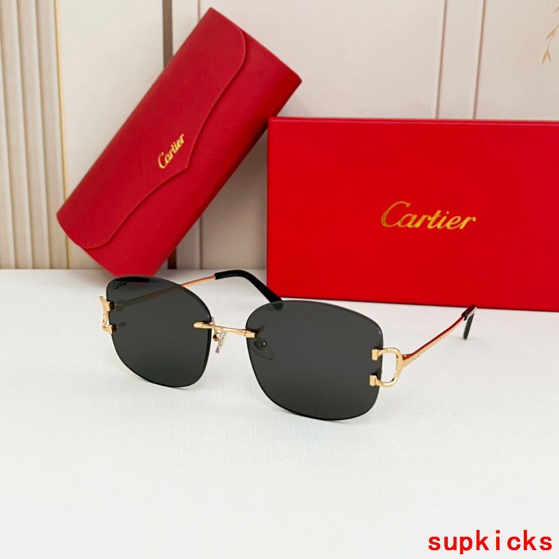 Angled view of Cartier unisex sunglasses