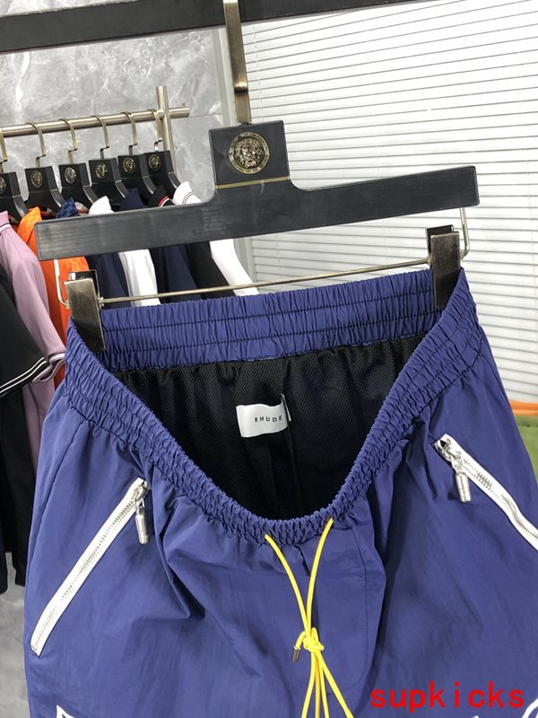 Back view of Rhude luxury clothing with logo-detail design