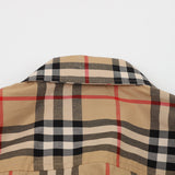 Close-up of Burberry designer clothing craftsmanship