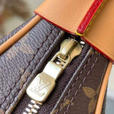 Handle and strap detail of refined statement women's handbag – women's luxury accessory