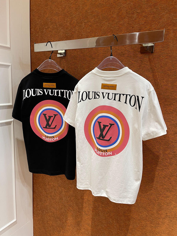 Side profile of Louis Vuitton cotton t-shirt with tailored silhouette