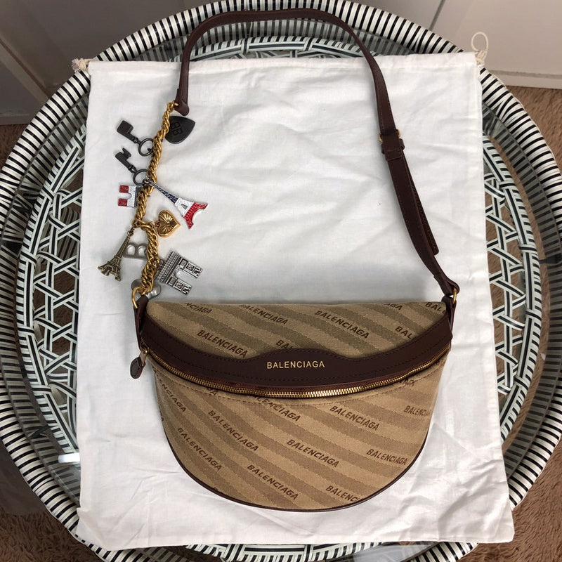 Front view of sleek refined women's handbag – women's luxury handbag