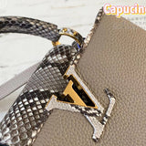 Back view of sleek elevated women's handbag – women's luxury accessory