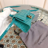 Back view of structured classic women's handbag – women's premium purse