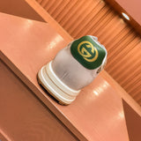 Gucci sneakers detailed view showing premium designer craftsmanship
