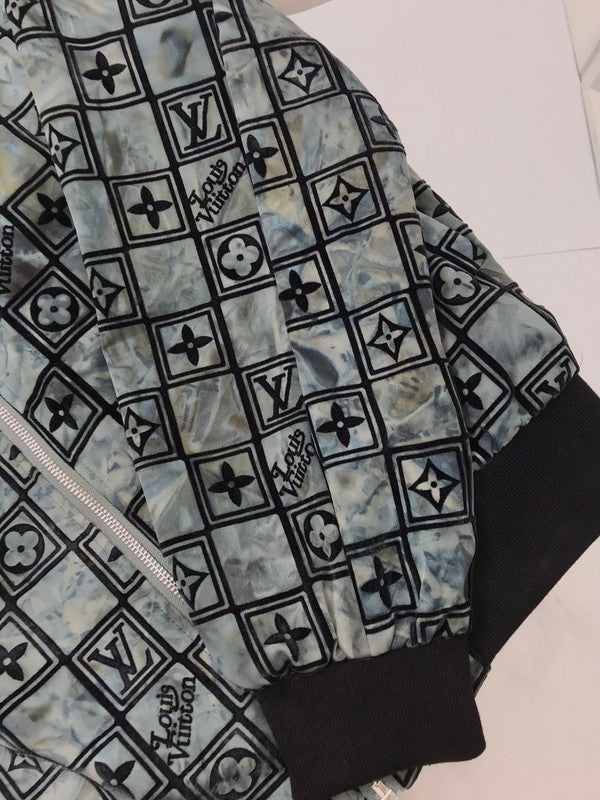Side profile of Louis Vuitton luxury clothing with tailored silhouette