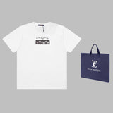 Back view of Louis Vuitton cotton t-shirt with logo-detail design
