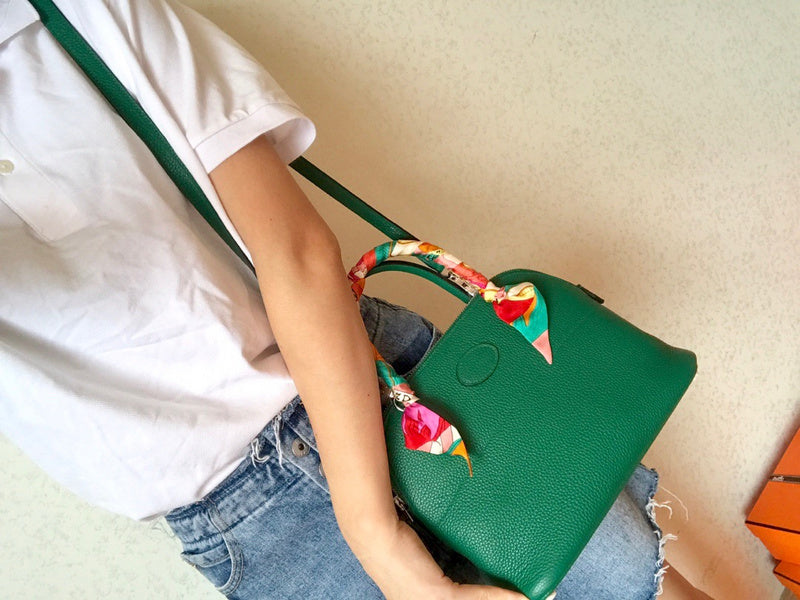 Tailored handbag styled for everyday wear