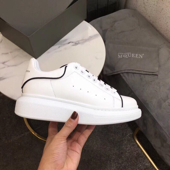 Alexander McQueen two-tone luxury sneakers view 7 breathable knit upper