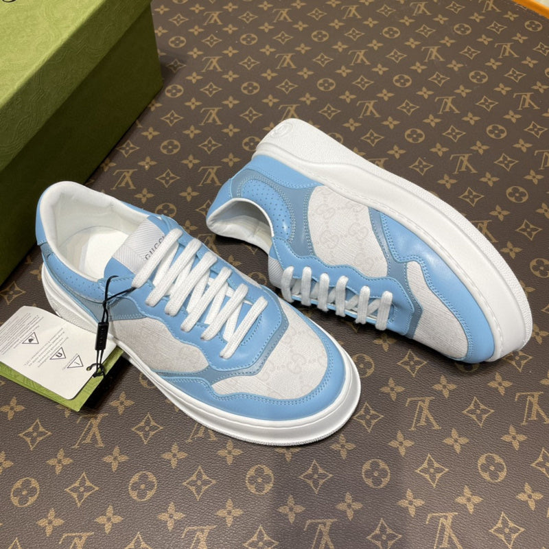 Gucci crisp white luxury sneakers view 7 heritage-inspired look