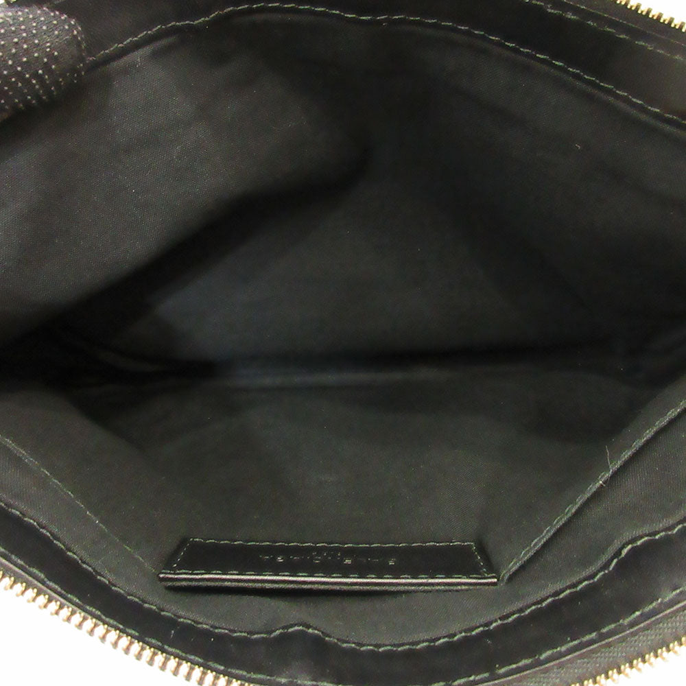 Balenciaga designer clutch leather closeup detail