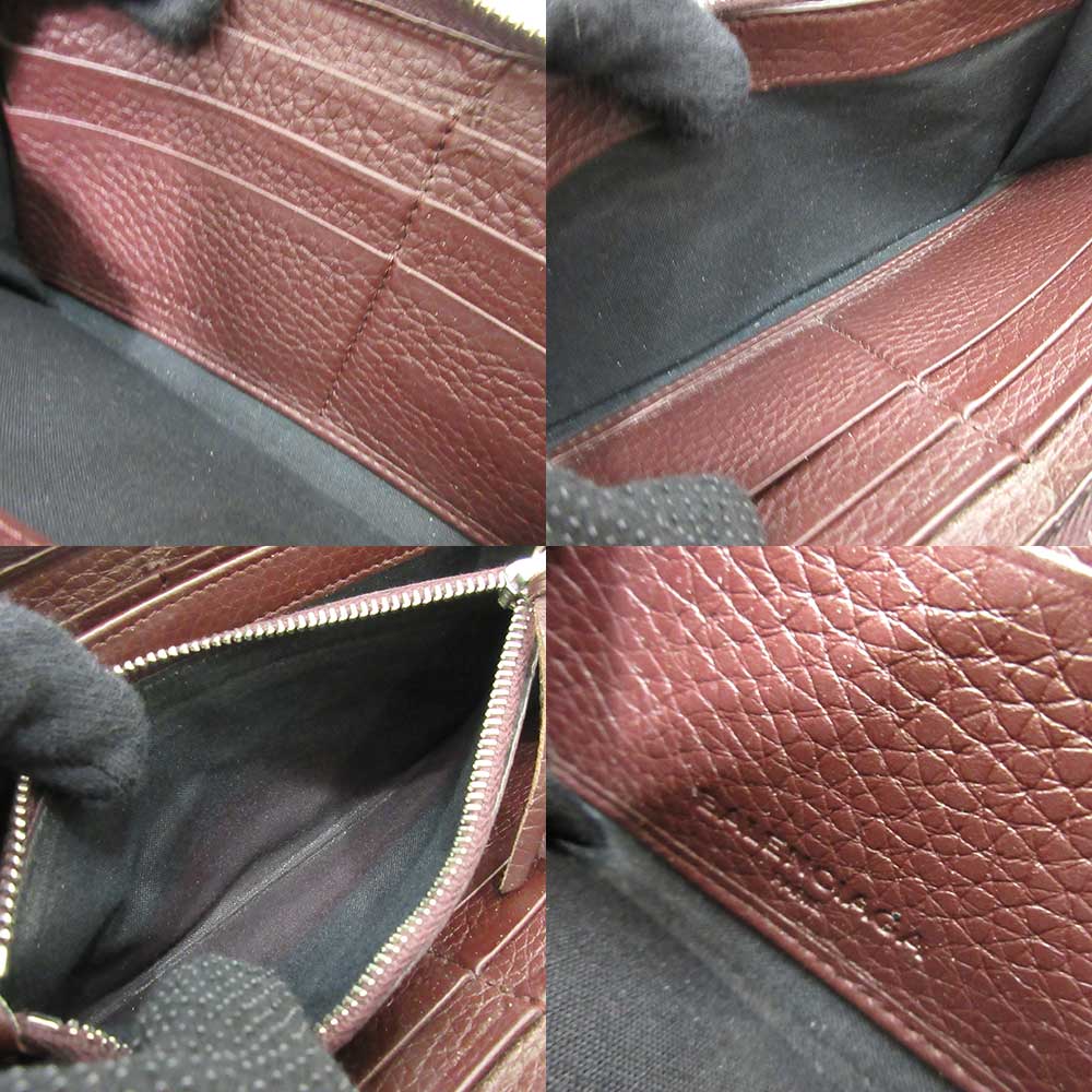 Balenciaga designer wallet leather closeup detail