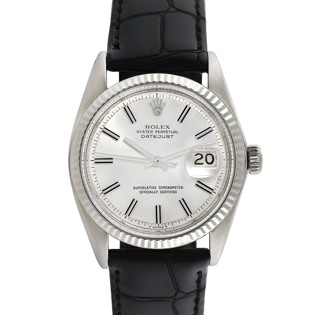 Side view of Rolex men's watch