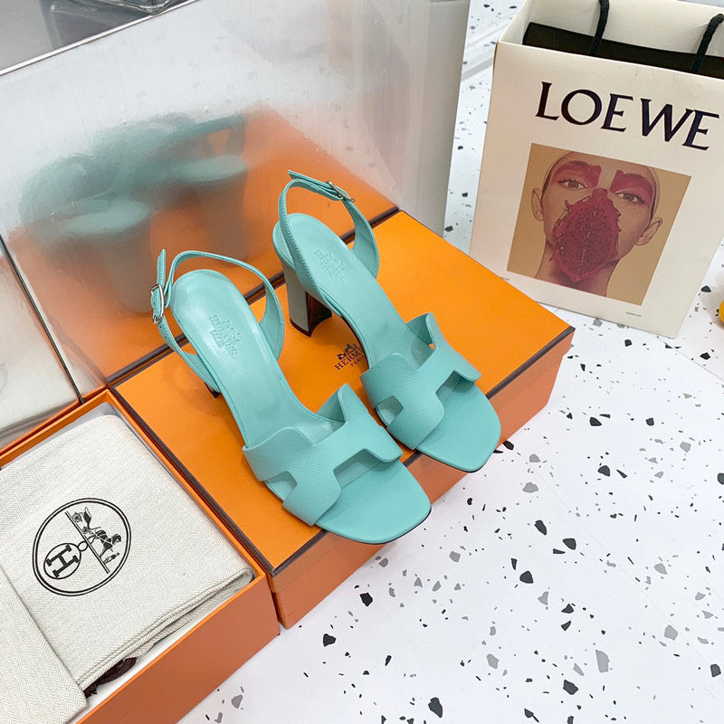 Hermes sandals Style 144 - front view, handcrafted italian detailing