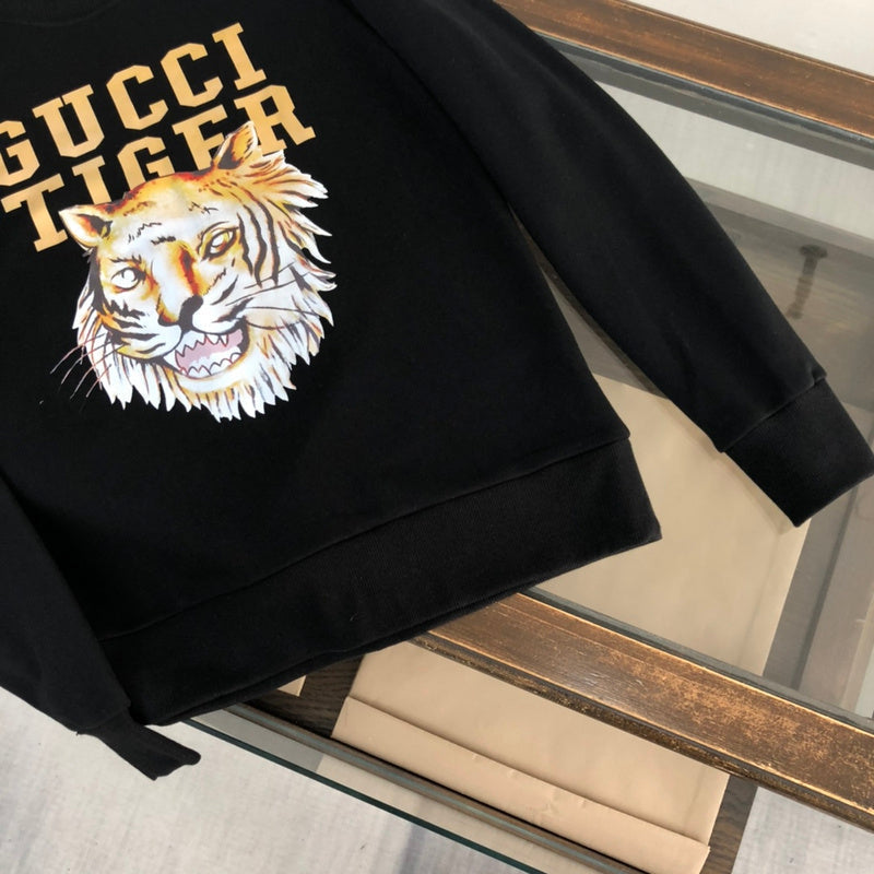 Back view of Gucci luxury clothing with relaxed-fit cut