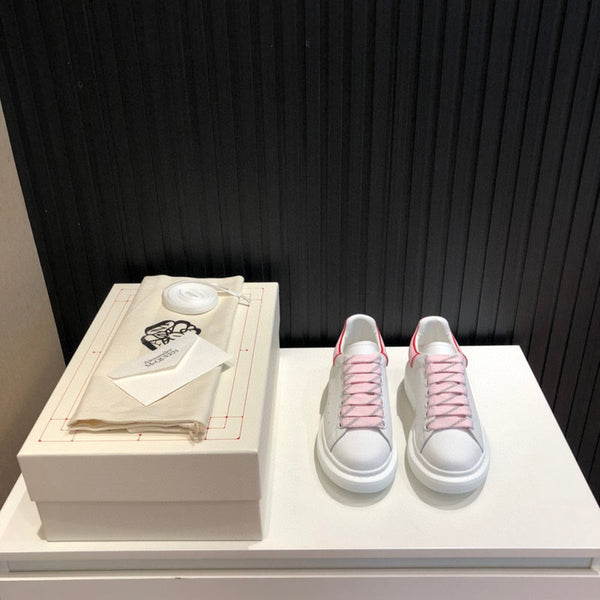 Alexander McQueen crisp white luxury sneakers view 4 everyday casual design