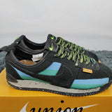 Nike tonal black luxury sneakers view 8 chunky sole construction