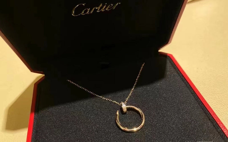 Close-up detail view of Cartier unisex jewelry piece
