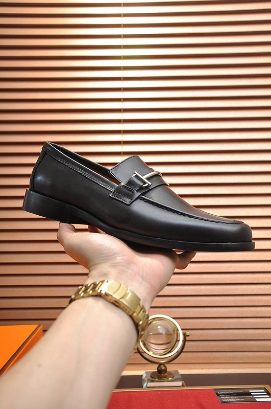 Hermes shoes Style 066 - logo and branding close-up