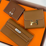 Side view of modern structured handbag