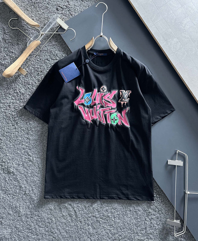 Front view of Louis Vuitton cotton t-shirt with relaxed-fit cut