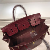 Close-up detail of sophisticated bag design
