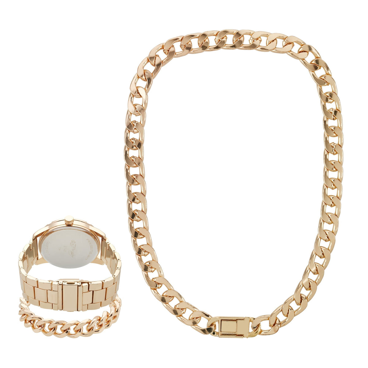 Side view of Ed Hardy men's gold bracelet
