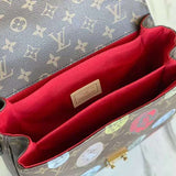 Front view of structured chic women's handbag – women's luxury accessory