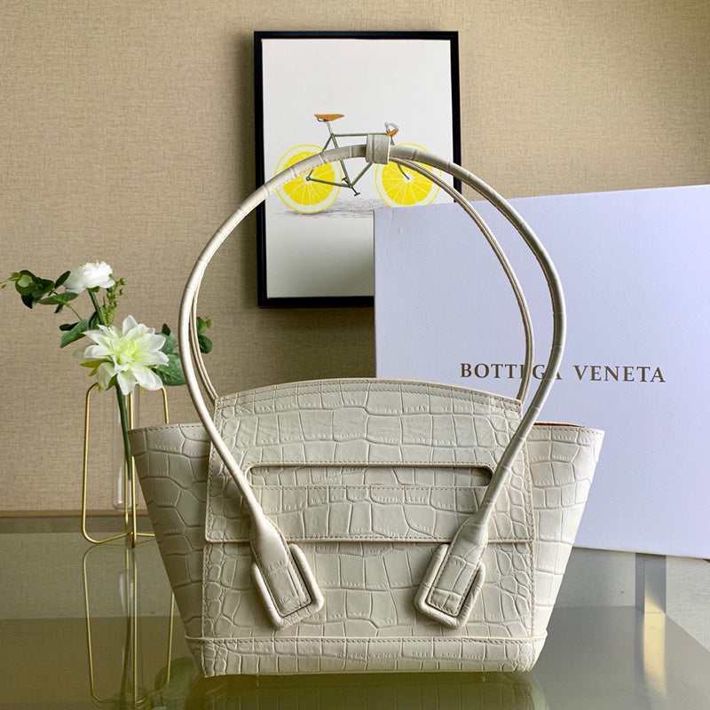 Bold Faux Leather Handbag - Signature Hardware Accents | Women's Everyday Carry Handbag #1730 - interior view (image 6) of designer-inspired handbag