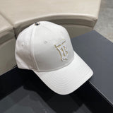 Close-up detail view of Burberry unisex cap