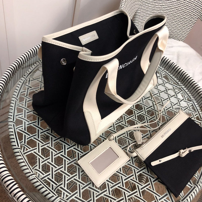 Back view of modern sleek women's handbag – women's designer-style accessory