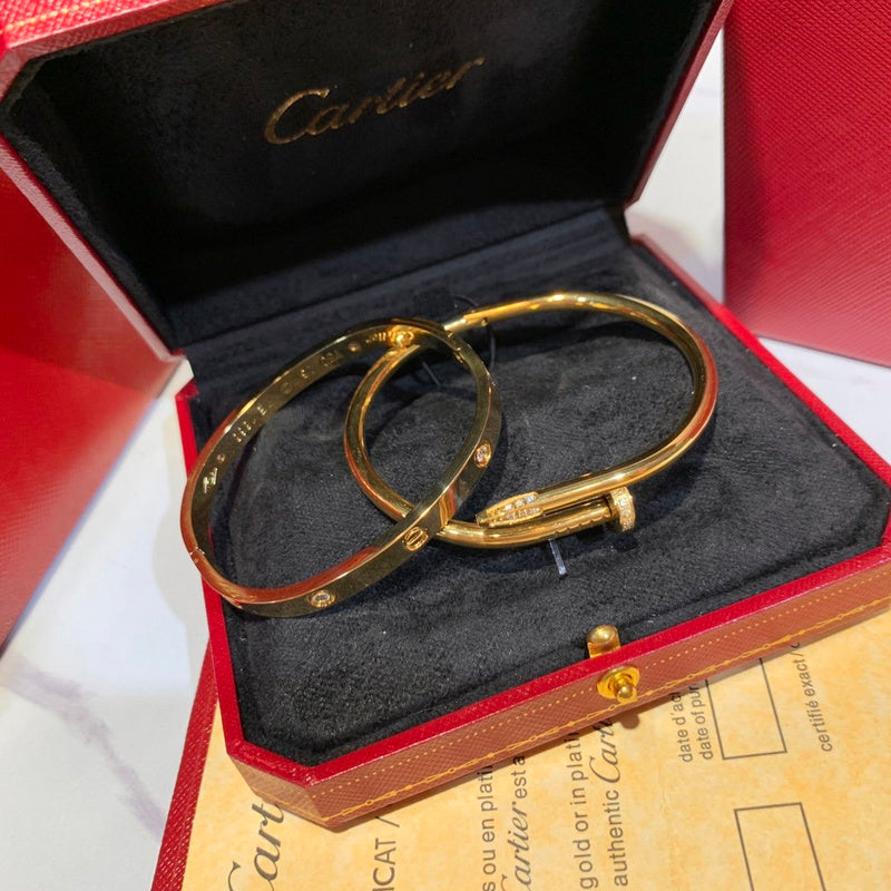 Side view of Cartier unisex jewelry piece