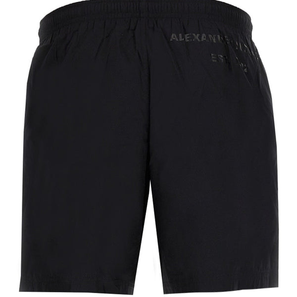 Close-up of Alexander McQueen swimsuits hardware and fine stitching